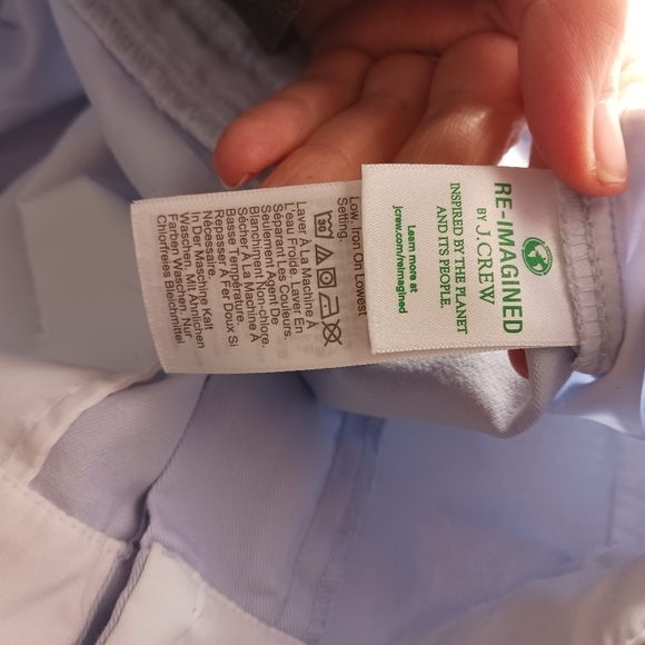 J.Crew Factory Classic Chino 3.5" In Pale Chambray Size 8 - Picture 7 of 11